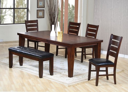Dark brown dining table - 48,